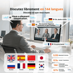 🎧 Écouteurs EvoTalk™ – Traduction IA instantanée - EvoShop