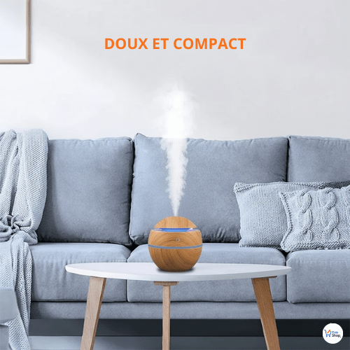 🌿 Mini Humidificateur d’Air Bois EvoZen™ – Calme, pureté & bien - être à chaque respiration 💧 - EvoShop