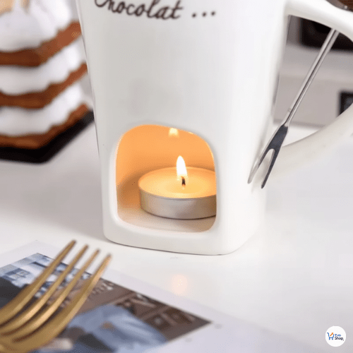 🍫 Tasse Chauffante en Céramique EvoFondue™ – Fondue, chocolat ou café chaud à volonté ☕🔥 - EvoShop